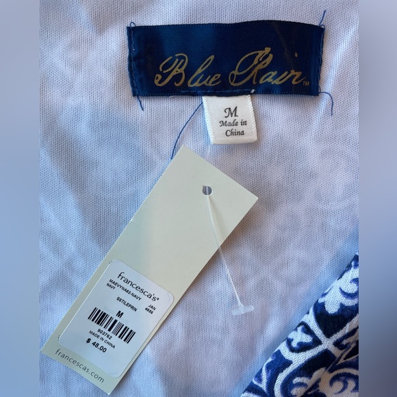 NWT Blue Rain blue and white dress Size: Medium - Picture 3 of 16